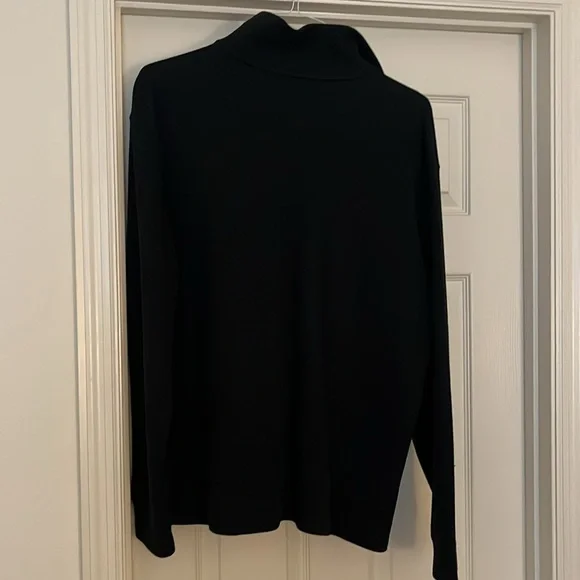 Black quarter zip Polo Ralph Lauren sweater. Used once